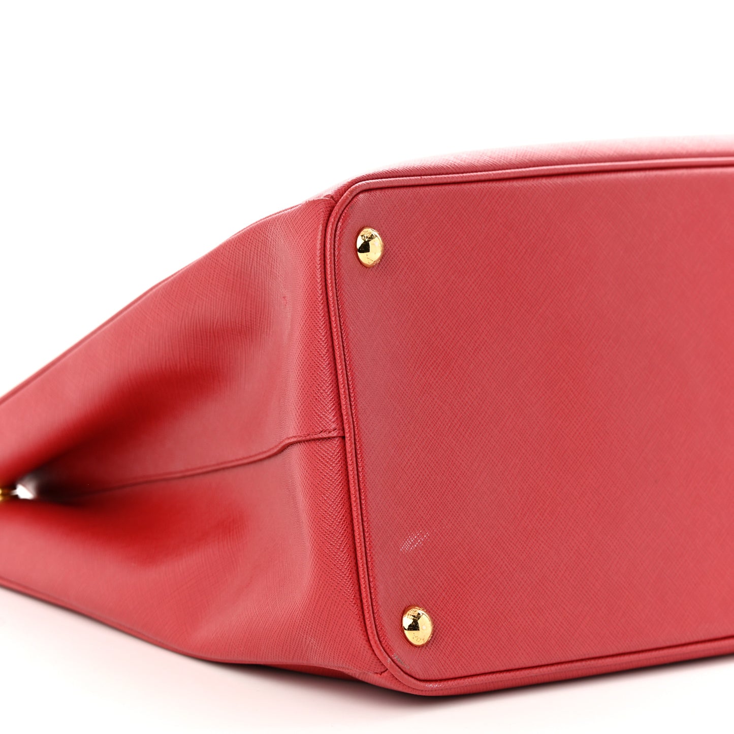 Saffiano Lux Extra Large Galleria Double Zip Tote Fuoco