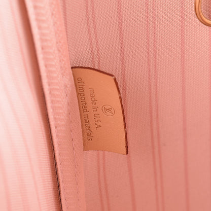 Louis Vuitton Damier Azur Neo Neverfull MM Rose Ballerine 7 of 10