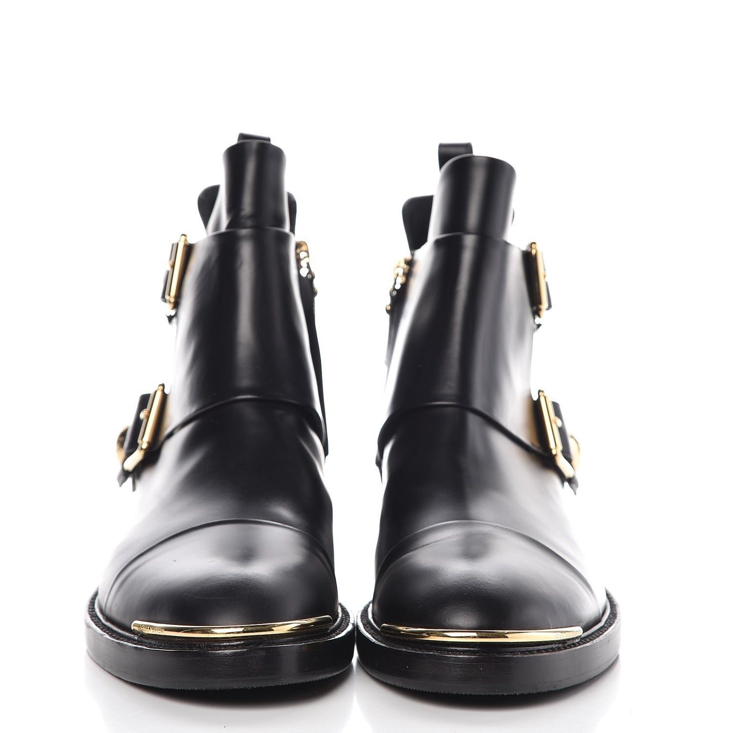 Calfskin Valley Flat Ankle Boots 39 Black