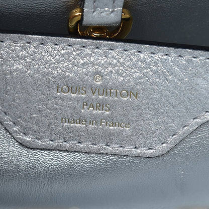 Louis Vuitton Metallic Taurillon Capucines BB Silver 6 of 11