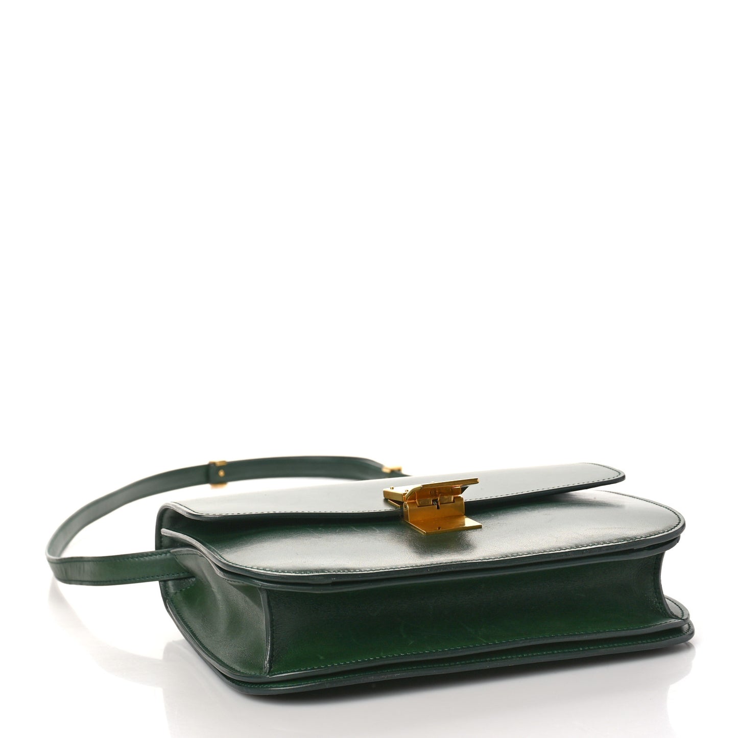 Box Calfskin Classic Box Medium Flap Bag Forest