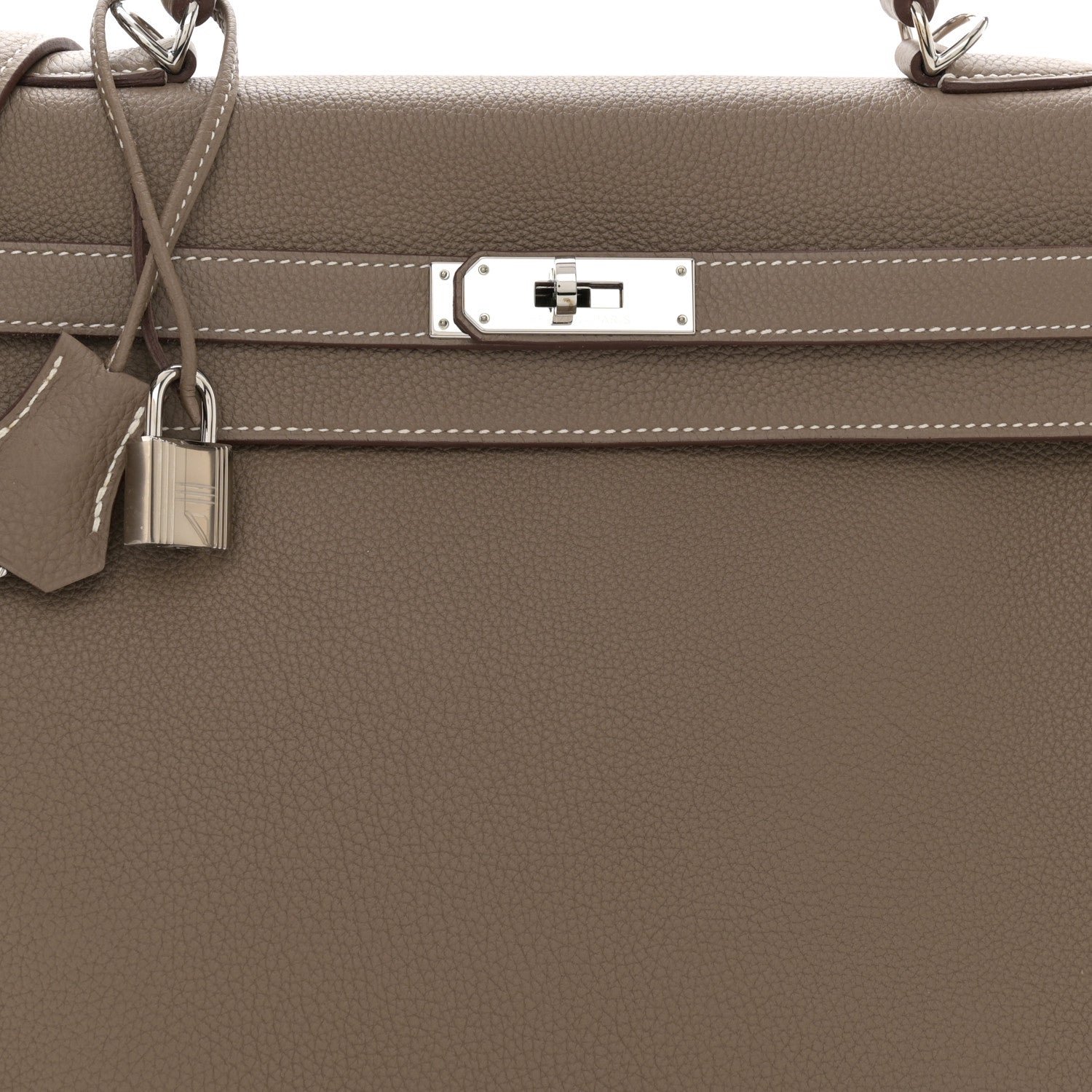 Hermes Togo Kelly Retourne 35 Etoupe 8 of 12