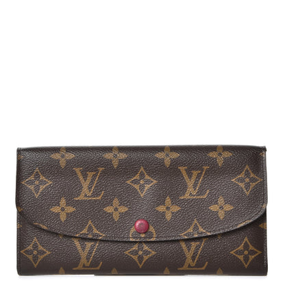 Louis Vuitton Monogram Emilie Wallet Fuchsia 1 of 8