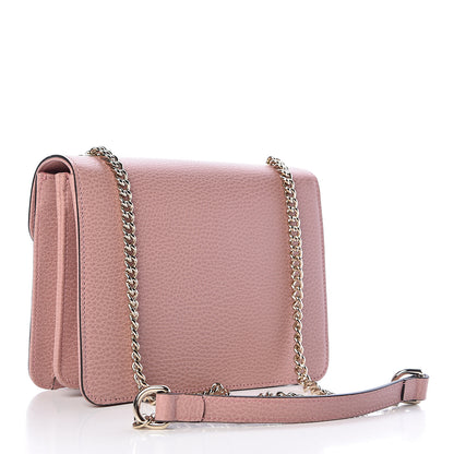 Gucci Dollar Calfskin Small Interlocking G Shoulder Bag Soft Pink 3 of 10