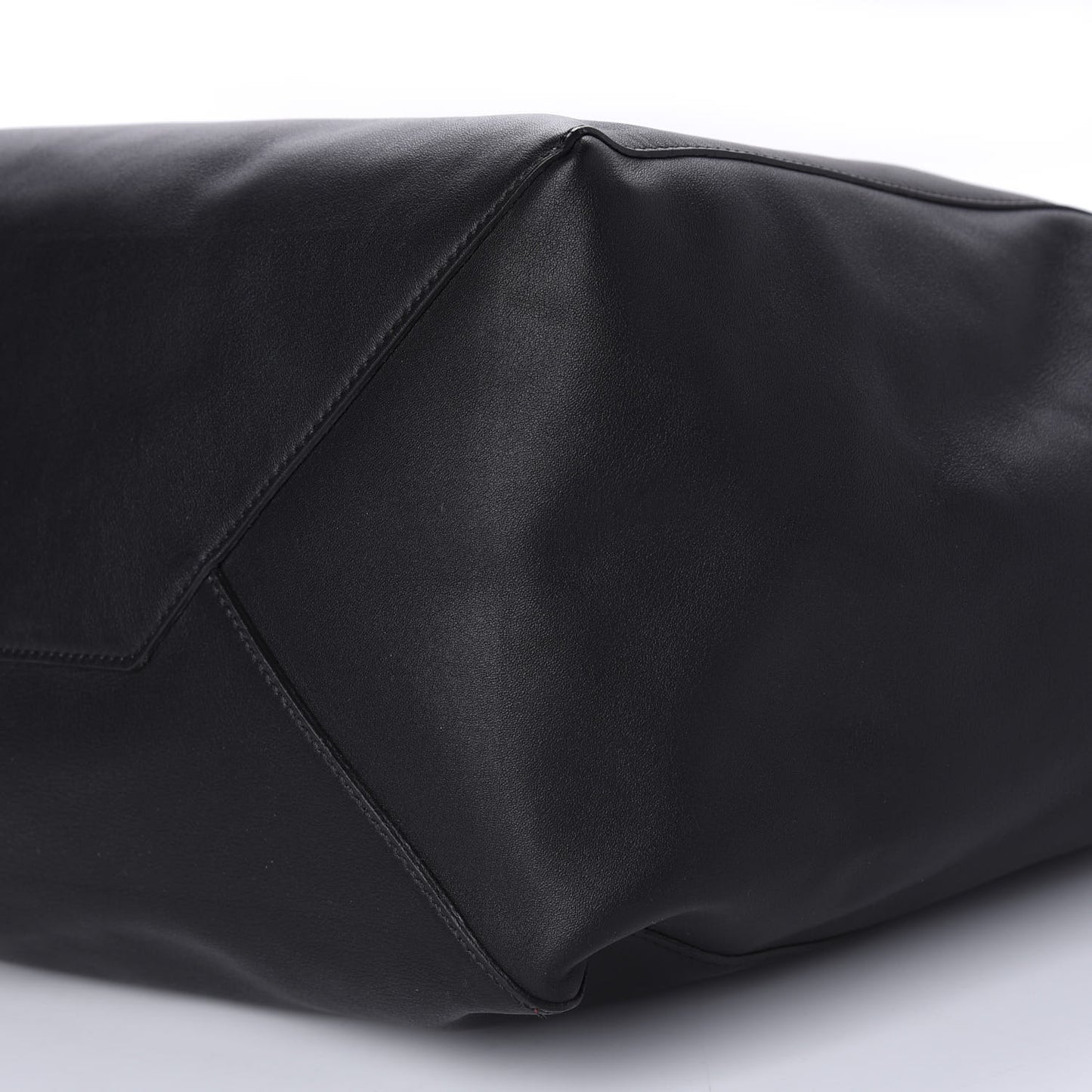 Smooth Calfskin Small Coulisse Cabas Black