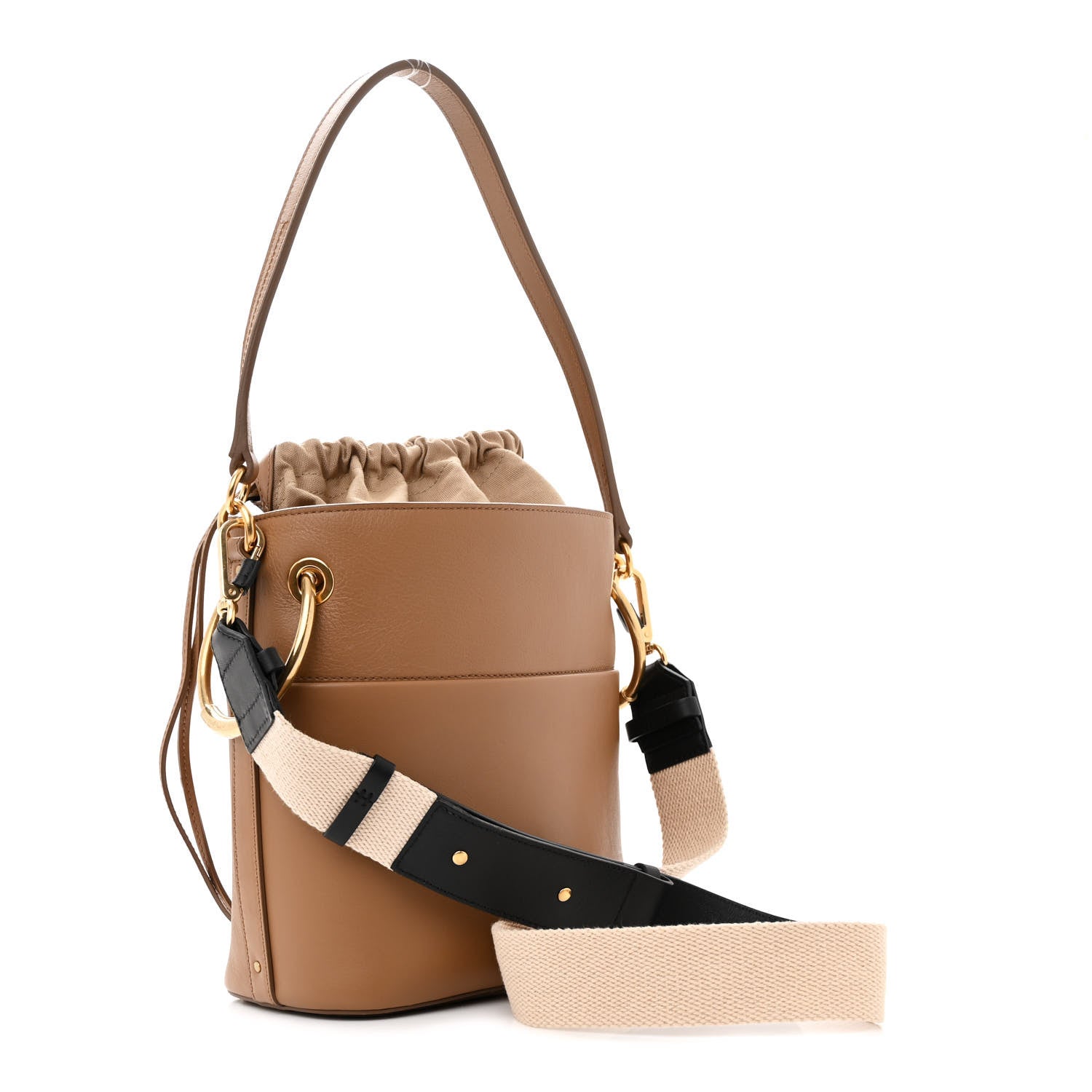 Chloe Smooth Calfskin Small Roy Bucket Bag Nut 3 of 10