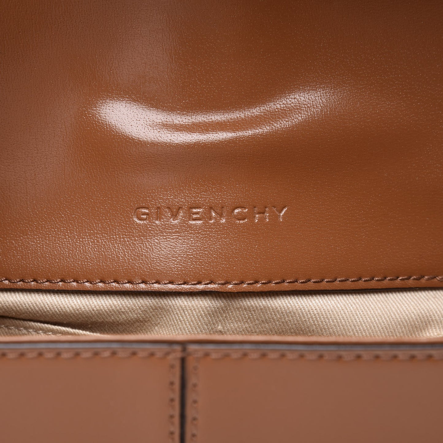 Calfskin Obsedia Shoulder Bag Brown