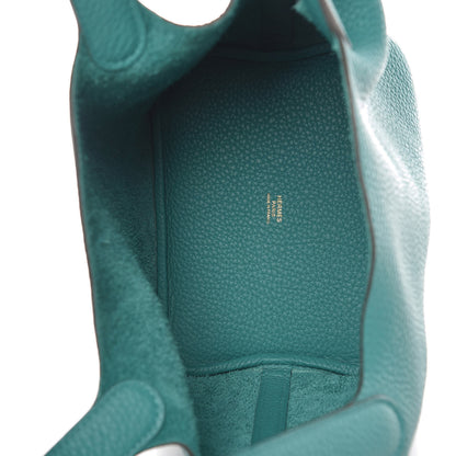 Hermes Taurillon Clemence Picotin Lock 18 PM Vert Verone 6 of 8
