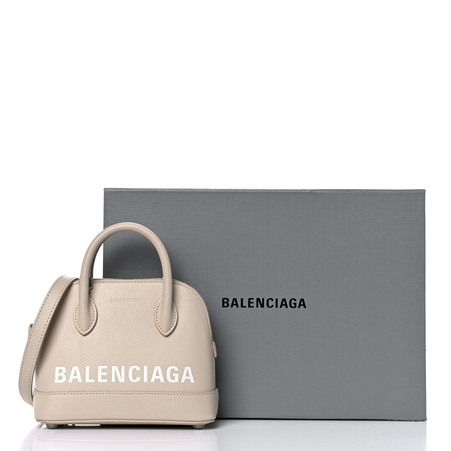 Balenciaga Grained Calfskin XXS Ville Top Handle Bag Beige 20 of 20