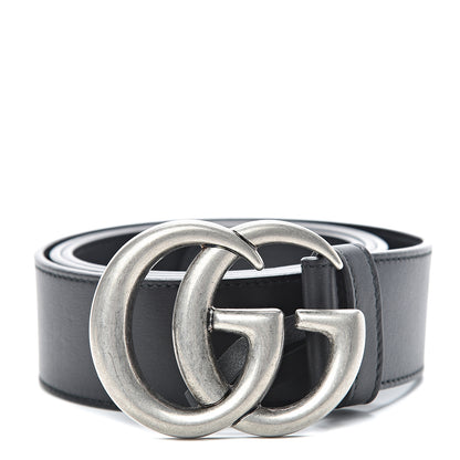 Gucci Moon Calfskin Nickel Double G 40mm Belt 85 34 Black 1 of 5