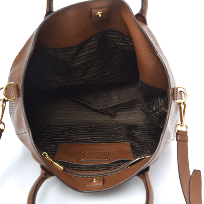 Prada Vitello Daino Tote Brandy 5 of 11