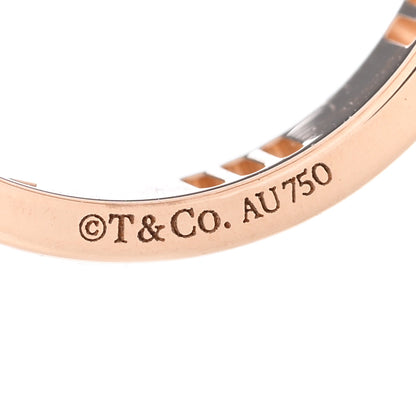 Tiffany 18K Rose Gold Diamond Atlas Pierced Ring 46 3.75 4 of 4