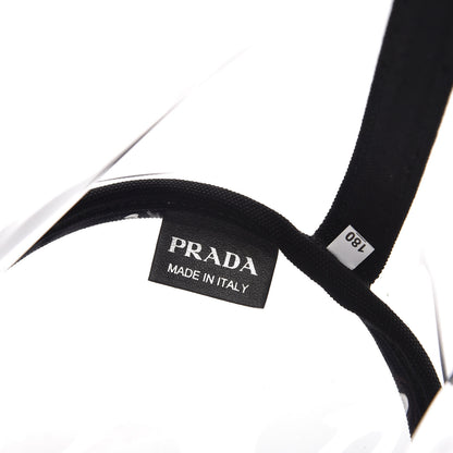 Prada Plexiglass Calfskin Small Shopper Tote Black 8 of 8