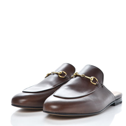 Gucci Calfskin Womens Princetown Slippers 40.5 Fondente Brown 3 of 10