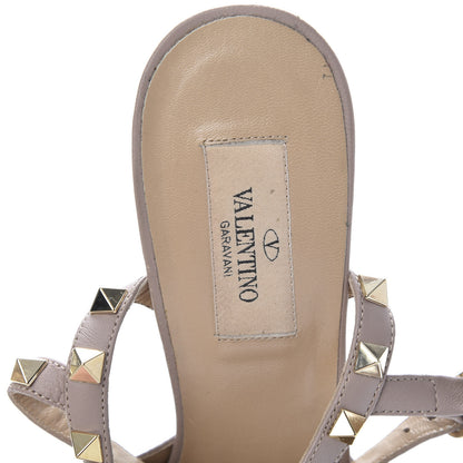 Valentino Garavani Patent Nappa Rockstud Ankle Strap 65mm Pumps 39 Black Poudre 6 of 9