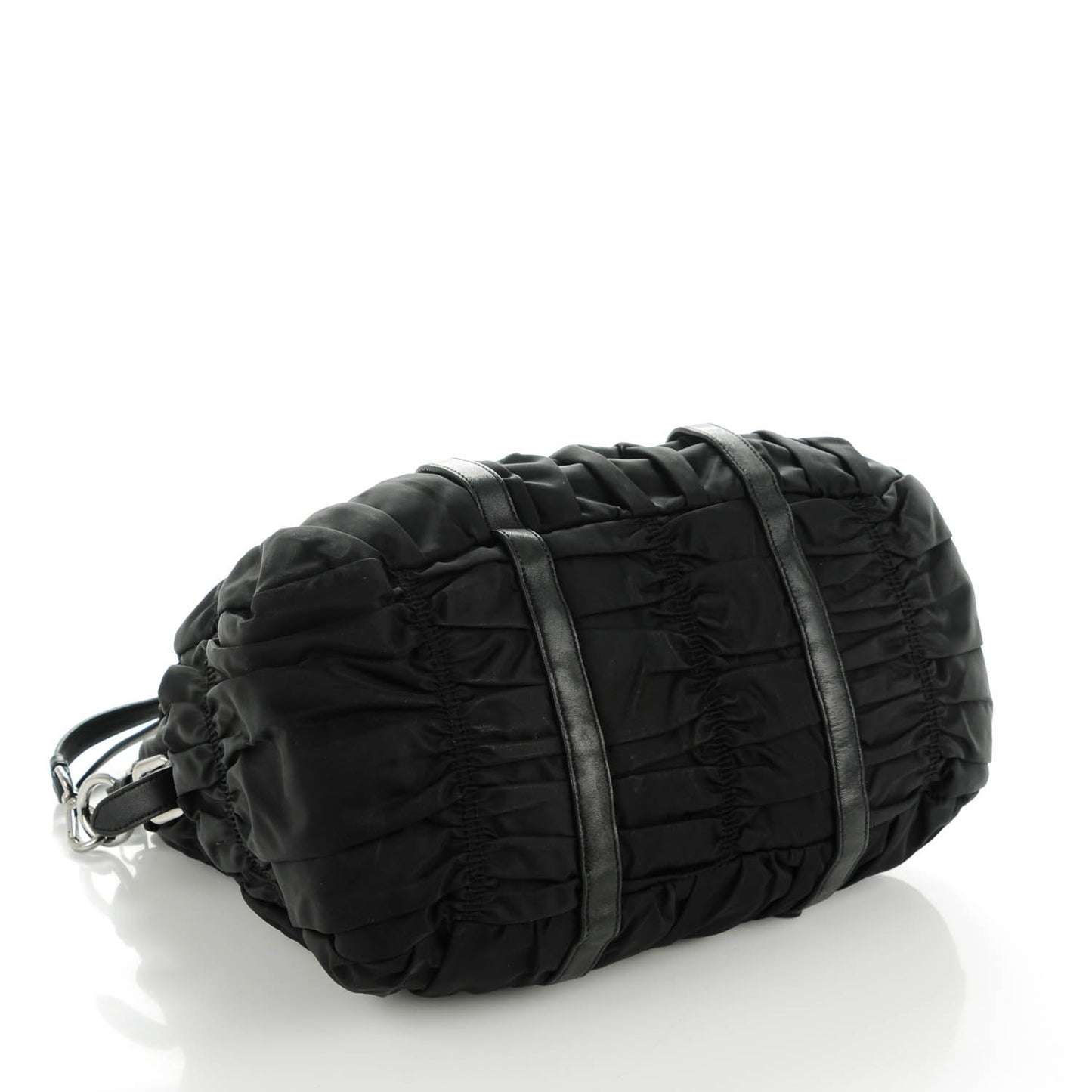 Tessuto Nylon Gaufre Tote Nero Black