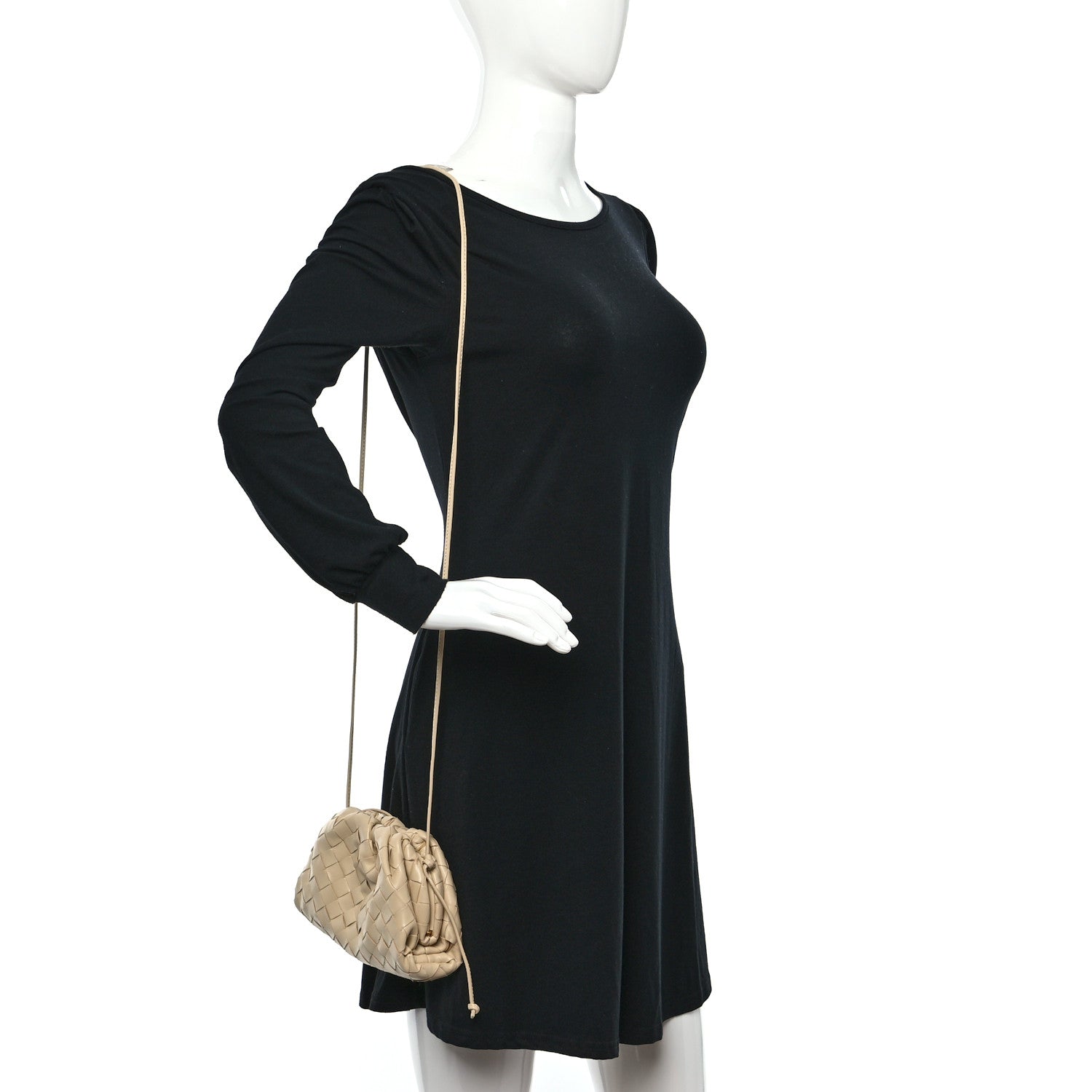 Bottega Veneta Nappa Intrecciato The Mini Pouch Porridge 2 of 9