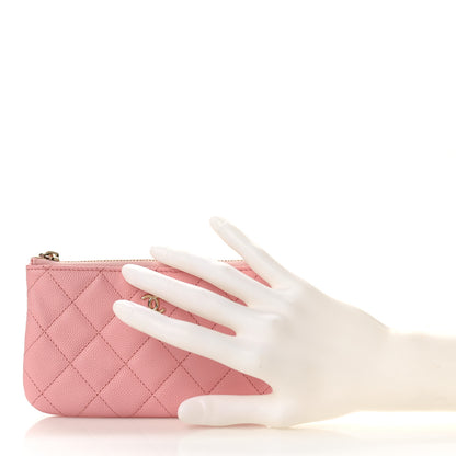 Chanel Caviar Quilted Small Cosmetic Case Light Pink 2 of 9