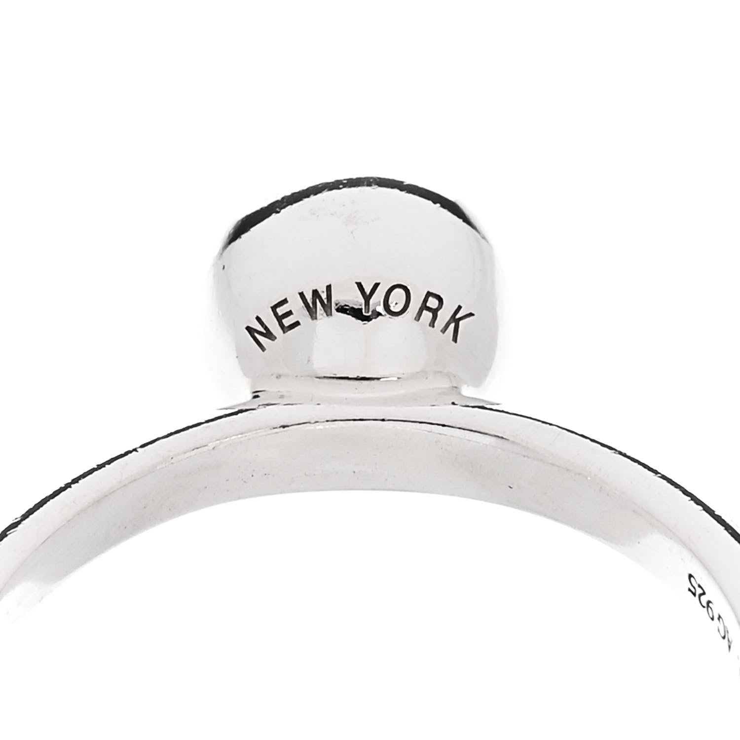 Tiffany Sterling Silver 8mm Hardwear Ball Ring 57 8 7 of 7
