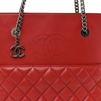 Chanel Lambskin Quilted Small Urban Delight Tote Red 8 of 11