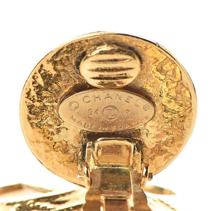 Chanel CC Drop Clip On Earrings Gold 4 of 4
