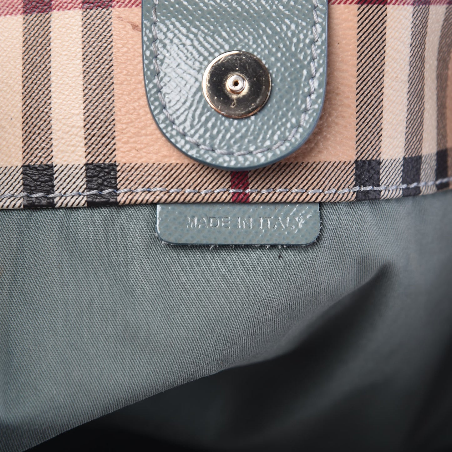 Haymarket Check Small Canterbury Tote Eucalyptus Grey