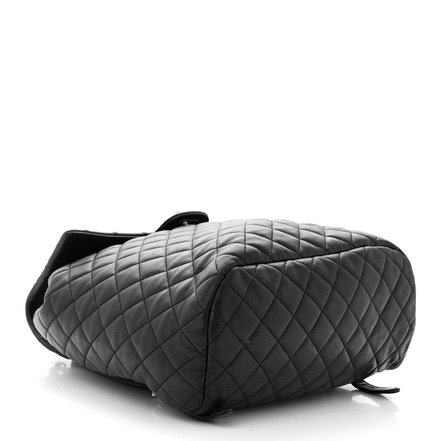 Calfskin Quilted Large Urban Spirit Backpack Black