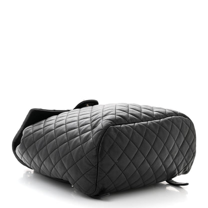 Chanel Calfskin Quilted Large Urban Spirit Backpack Black 4 of 11