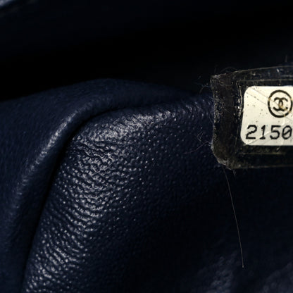 Chanel Caviar Quilted Medium Double Flap Navy 7 of 10