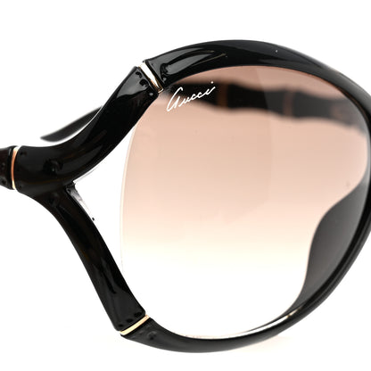 Gucci Oversized Oval Bamboo Sunglasses 3509/S Black 7 of 8