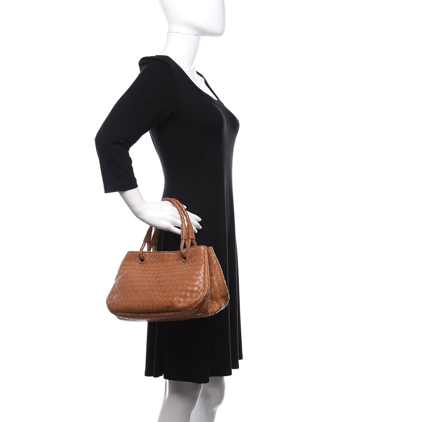 Nappa Intrecciato Woven Tote Noce
