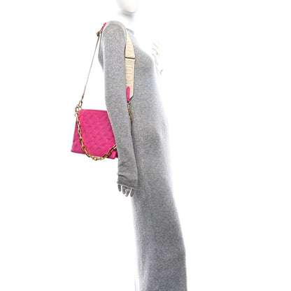 Louis Vuitton Lambskin Embossed Monogram Coussin PM Rose Miami 2 of 12
