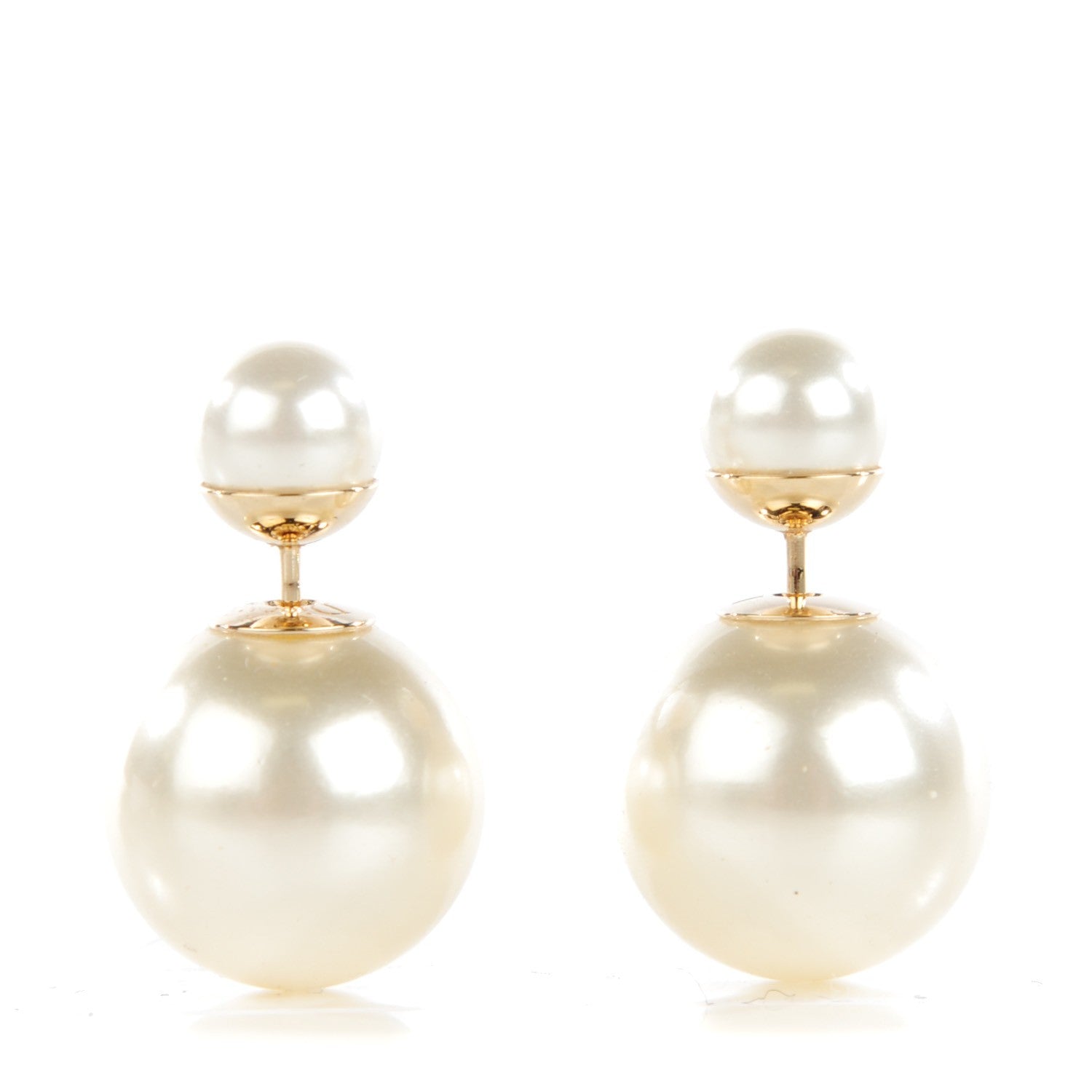 Christian Dior Pearl Mise En Dior Tribal Earrings 1 of 6