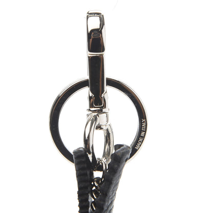 Fendi Calfskin Gator Charm Key Fob Black 5 of 6