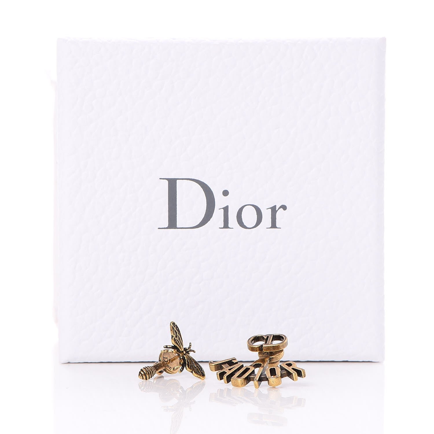 Christian Dior Metal J'Adior Earrings Aged Gold 5 of 5