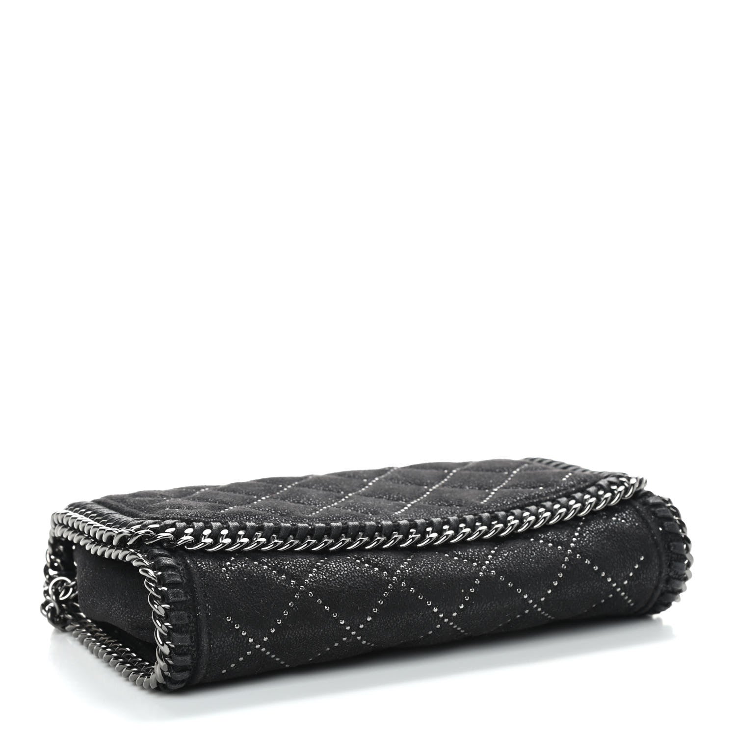 Stella McCartney Shaggy Deer Quilted Studded Falabella Crossbody Black 3 of 10