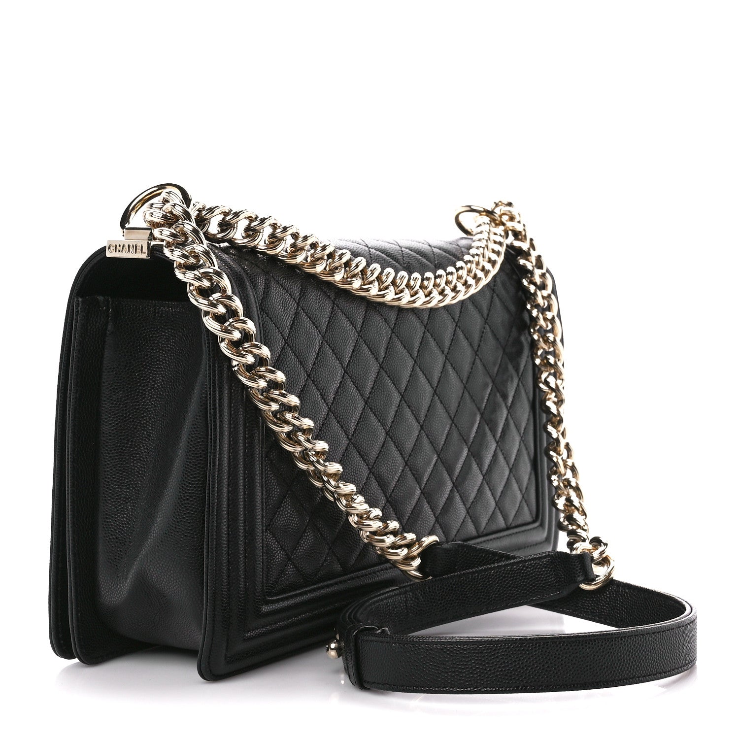Chanel Caviar Quilted New Medium Boy Flap Black 3 of 10