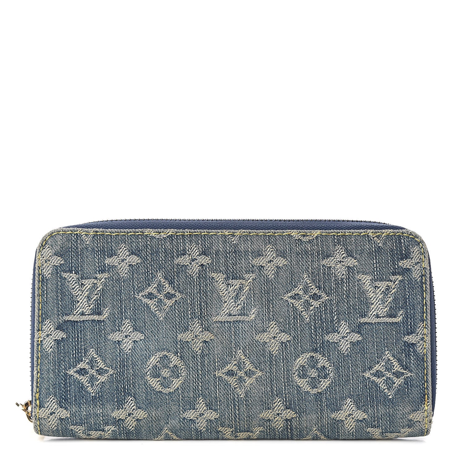 Louis Vuitton Monogram Denim Zippy Wallet Blue 1 of 7