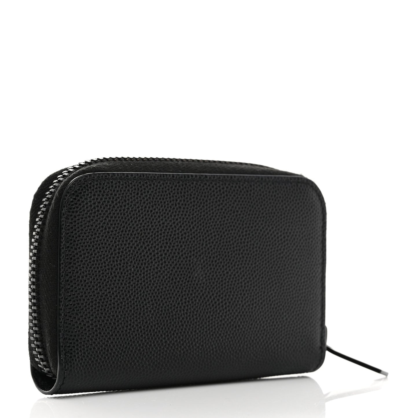 Grain De Poudre Monogram Zip Coin Purse Black