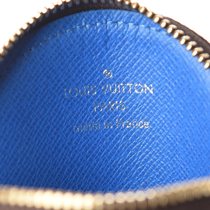 Louis Vuitton Monogram 2019 Christmas Animation Round Coin Purse Blue 6 of 8