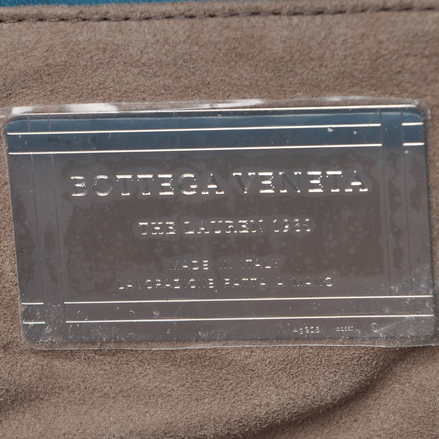 Nappa Intrecciato The Lauren 1980 Clutch Aqua