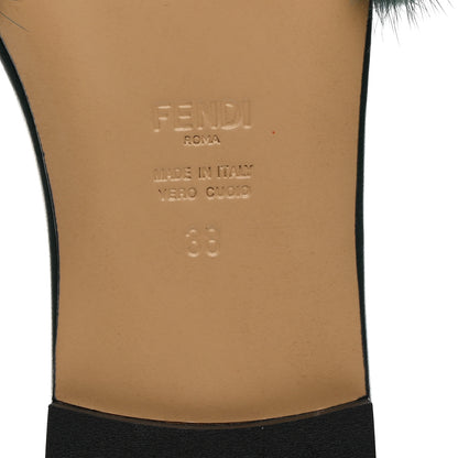 Fendi Mink FF Baguette Slide Sandals 38 Salvia 7 of 9