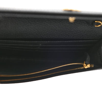 Gucci Calfskin Mini GG Marmont Chain Wallet Black 5 of 7