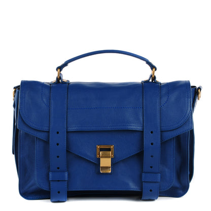 Proenza Schouler Lambskin PS1 Medium Satchel Royal Blue 1 of 13