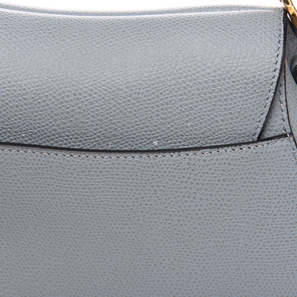 Christian Dior Grained Calfskin Mini Saddle Bag Sky Blue 8 of 8