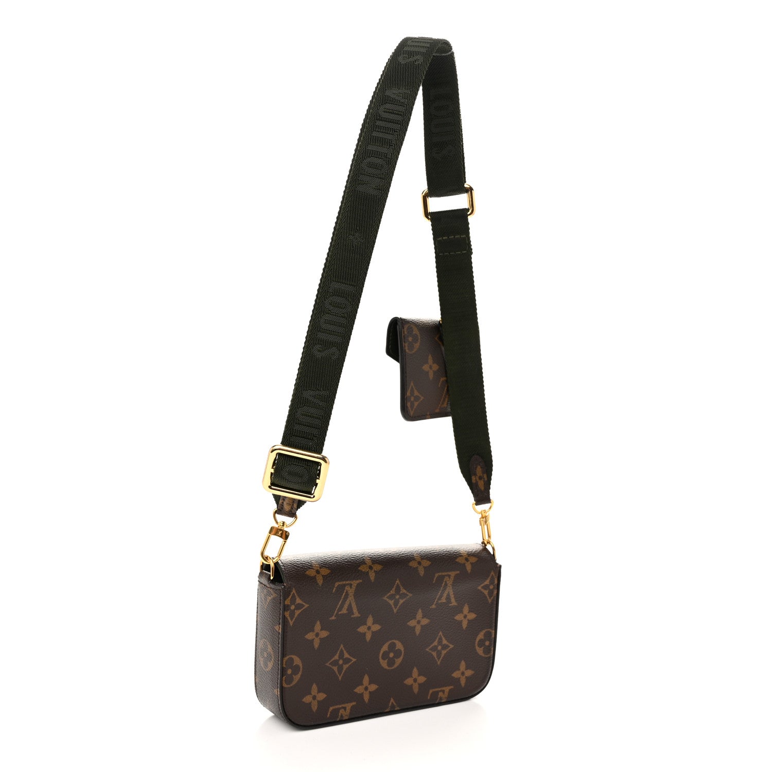 Louis Vuitton Monogram Felicie Strap & Go Kaki 3 of 11