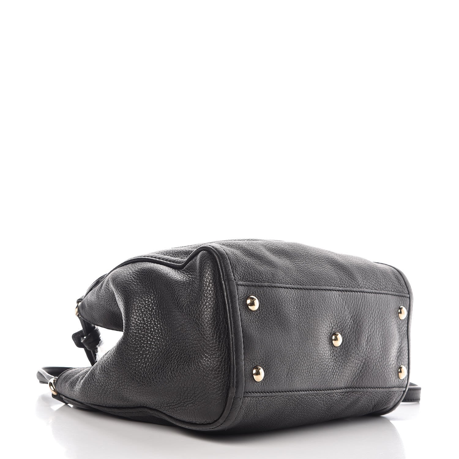 Gucci Pebbled Calfskin Small Soho Shoulder Bag Black 4 of 9