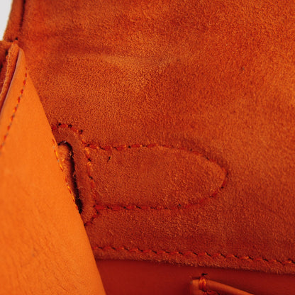 Hermes Veau Doblis Kelly Pochette Orange 9 of 16
