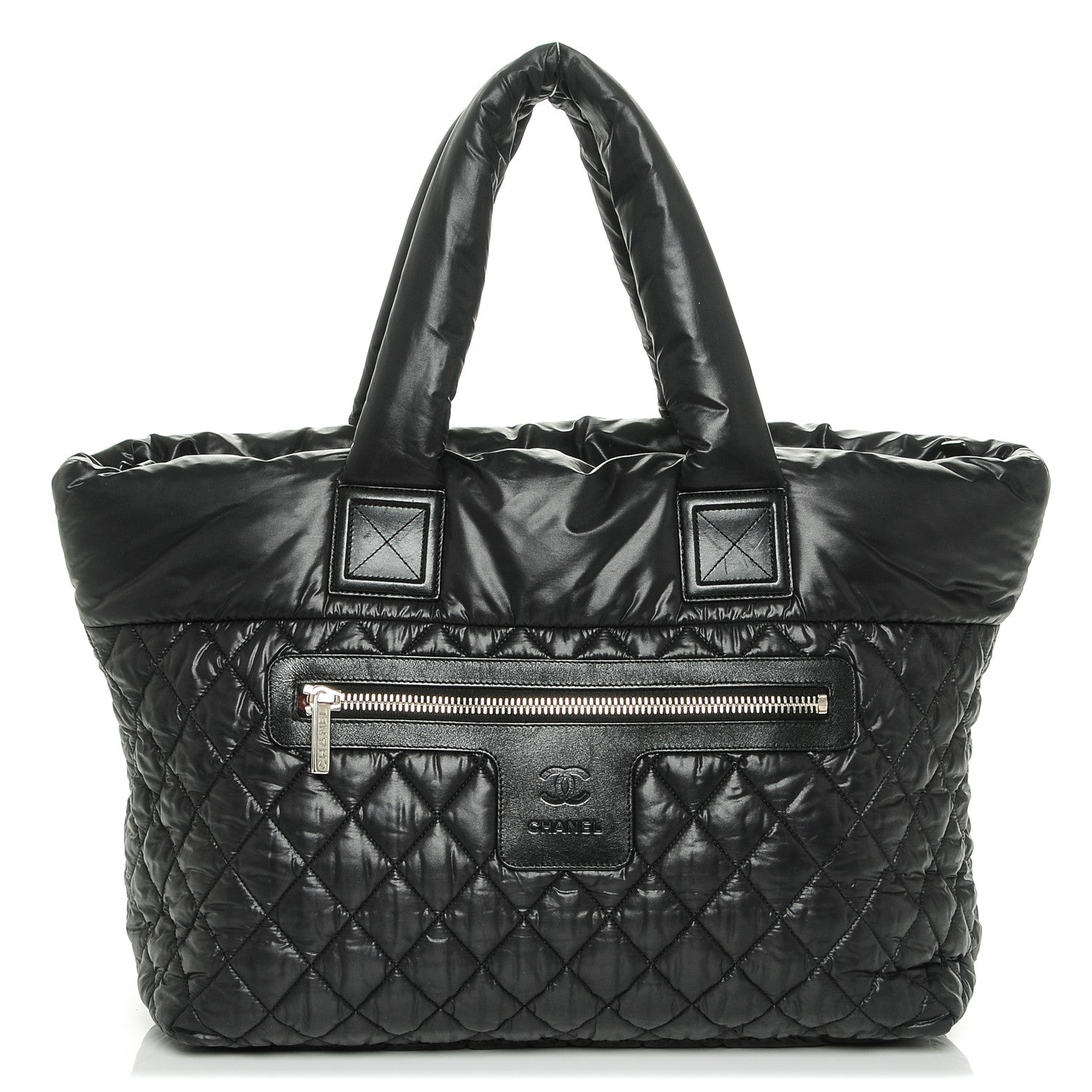 Chanel Nylon Quilted Large Coco Cocoon Tote Black 1 of 8