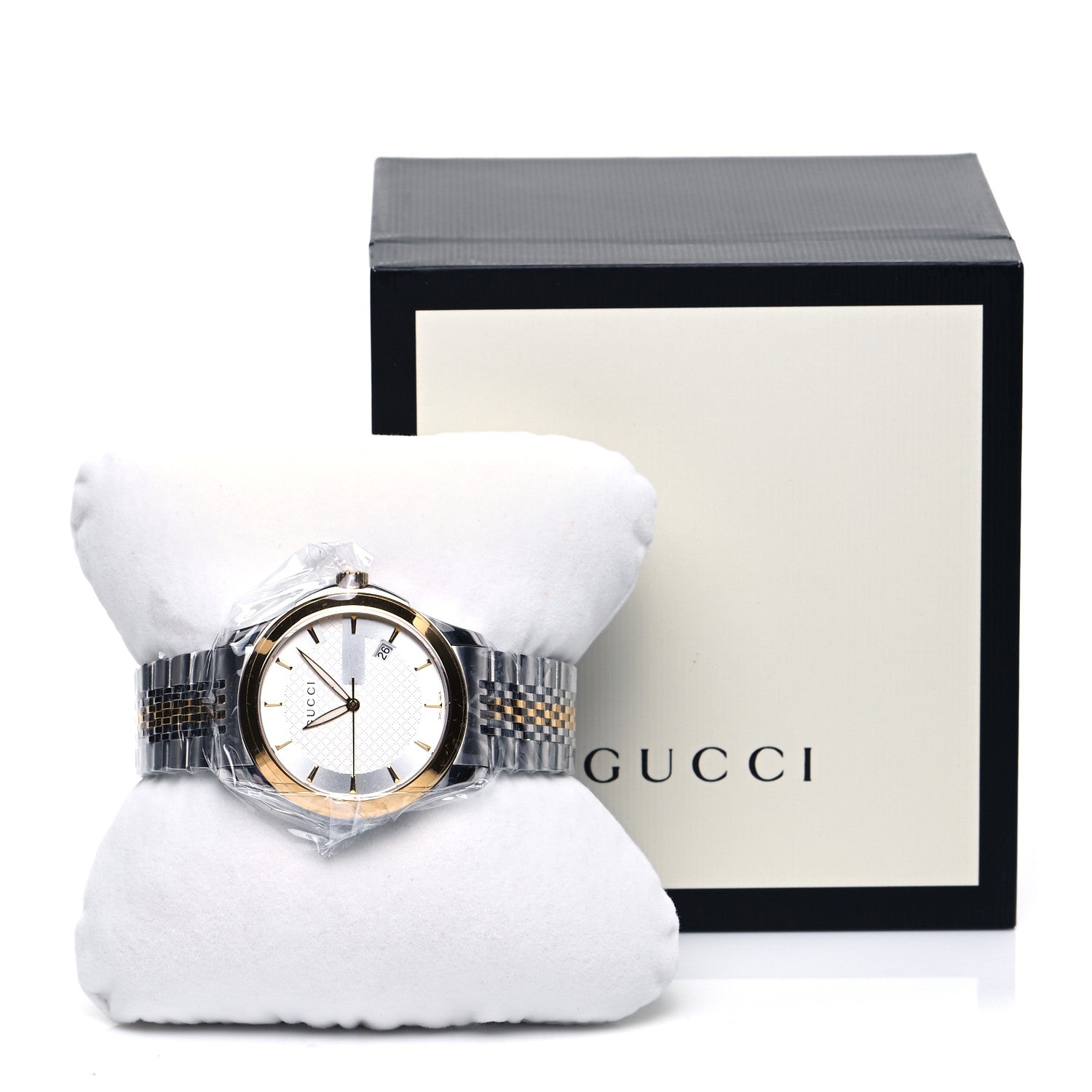 Gucci Stainless Steel 38mm G-Timeless Two Tone Quartz Watch 5 of 5